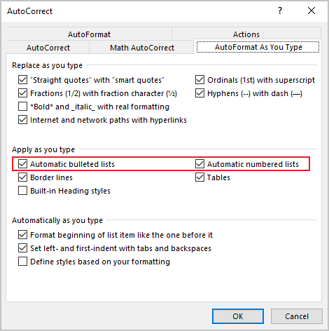 AutoCorrect in Word for Microsoft 365 AutoCorrect in Word 365