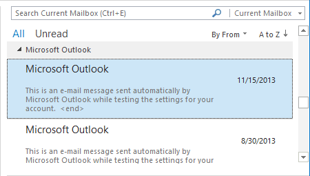 Preview in Outlook 2013