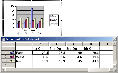 Chart in Word 2003