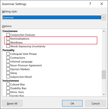 Wordiness and Normalizations in Grammar item Word 2016 Wordiness and Normalizations in Grammar item Word 2016
