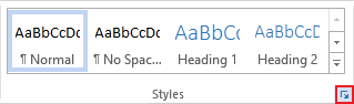 Styles in Word 2013