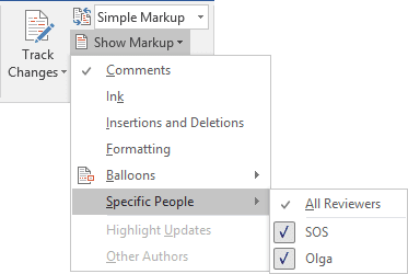 Reviewers in Word 2016 Reviewers in Word 2016