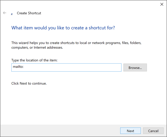 Create Shortcut in Windows 10 Create Shortcut in Windows 10