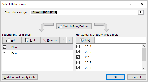 Select Data Source in Excel 365