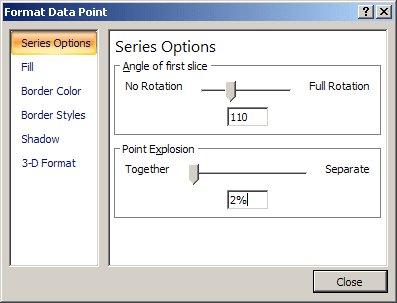 Format Data Series in Excel 2007