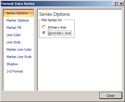 Format Data Series in Excel 2007
