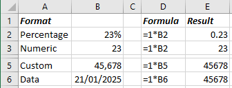 Cells number formats in Excel for Microsoft 365 Cells number formats in Excel 365