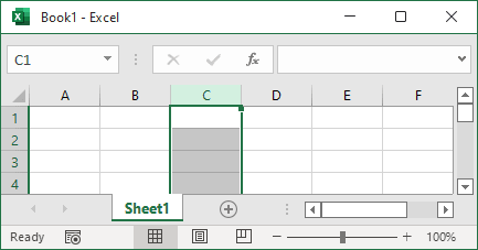 Select the entire column in Excel for Microsoft 365 Select the entire column in Excel 365