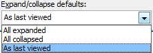 Expand/Collapse Defaults in Outlook 2010