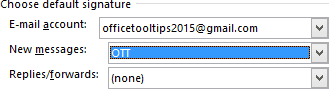 New message in Outlook 2016