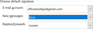 New message in Outlook 365