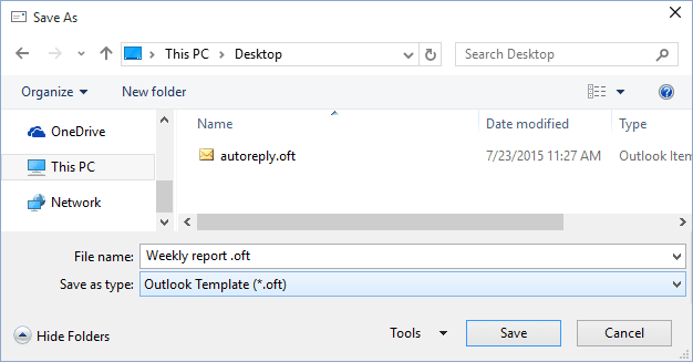 Save As in Outlook 2016 Save As in Outlook 2016