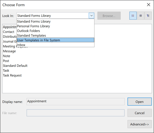 Choose template in Outlook for Microsoft 365 Choose template in Outlook 365