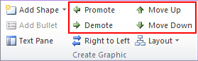 Create Graphic options in Word 2010