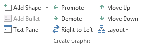 Create Graphic options in Word 2013