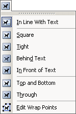 Wrapping list in Word 2003