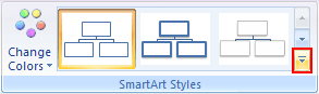 SmartArt Styles in Word 2007