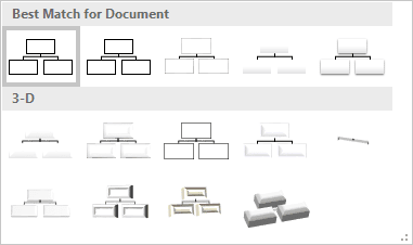 More SmartArt Styles in Word 2016 More SmartArt Styles in Word 2016