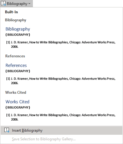 what is a working bibliography apa