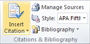 Citations and Bibliography in Word 2010
