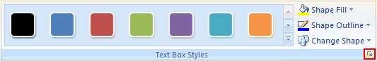 Text Box Styles in Word 2007