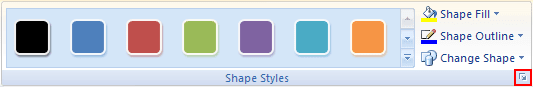 Shape Styles in Word 2007