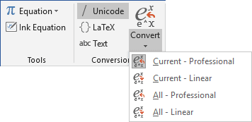 Tools and Conversions in Word 2016