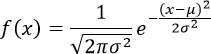 Normal or Gaussian distribution in Word 365