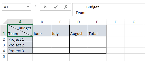 Example of Elbow in Excel 2013