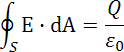Gauss's law in Word 2007