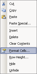 popup in Excel 2003