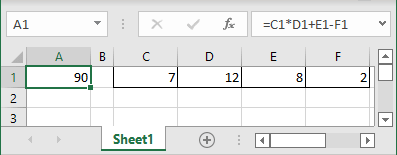 Edit bar in Excel 365