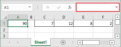 Edit bar in Excel 365