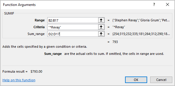 Function Arguments in Excel for Microsoft 365 Function Arguments in Excel 365
