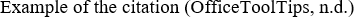 Round brackets in the citation Word 2016 Round brackets in the citation Word 2016