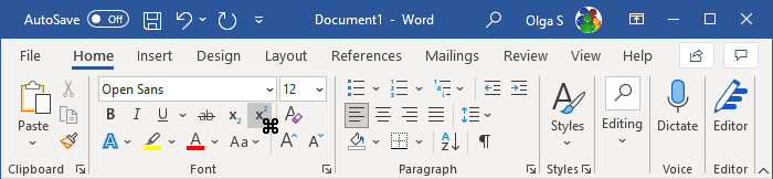 word delete comment shortcut