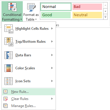 Conditional Formatting in Word 2013