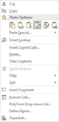 popup Clipboard group in Excel 2016