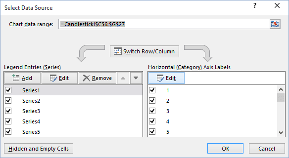 Select Data Source in Excel 2016 Select Data Source in Excel 2016