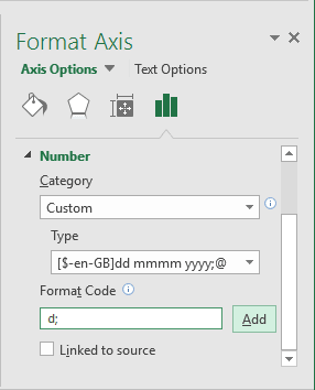 Add Format Code in Excel 2016