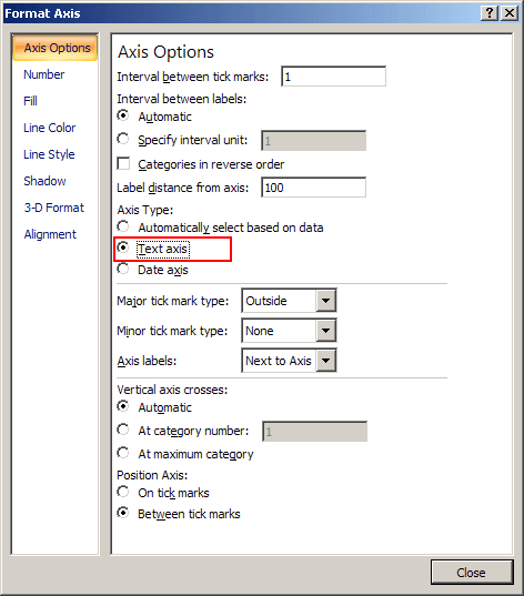 Text Format in Excel 2007