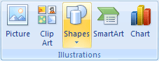 AutoShapes in Excel 2007