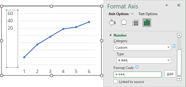 Format only positive values in Excel 365