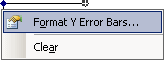 Format Y Error Bars popup