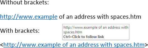 Hyperlink in Word for Microsoft 365 Hyperlink in Word 365