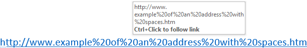 Hyperlink2 in Word 2016