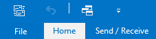 Quick Access Toolbar in Outlook 2016