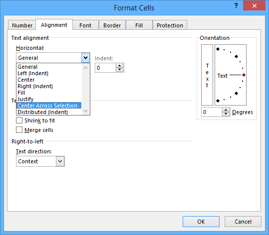 Format Cells in Excel 2013