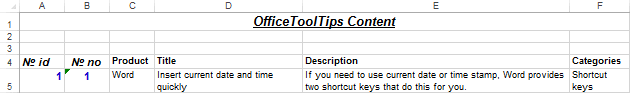 Center text across multiple columns example in Excel 2013