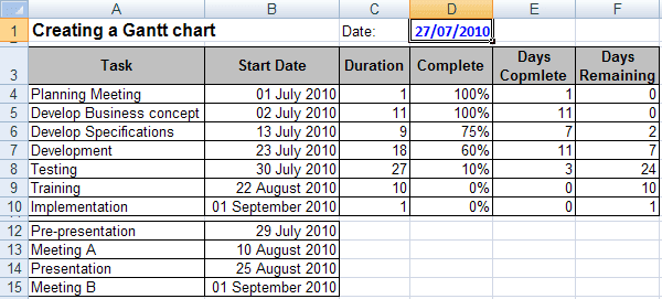 Data Chart in Excel 2007